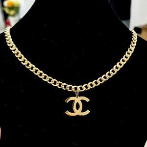 New Small Fragrance Pendant Thick Chain Necklace